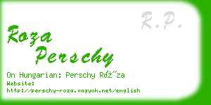 roza perschy business card